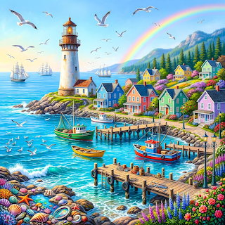 Coastal Village Lighthouse