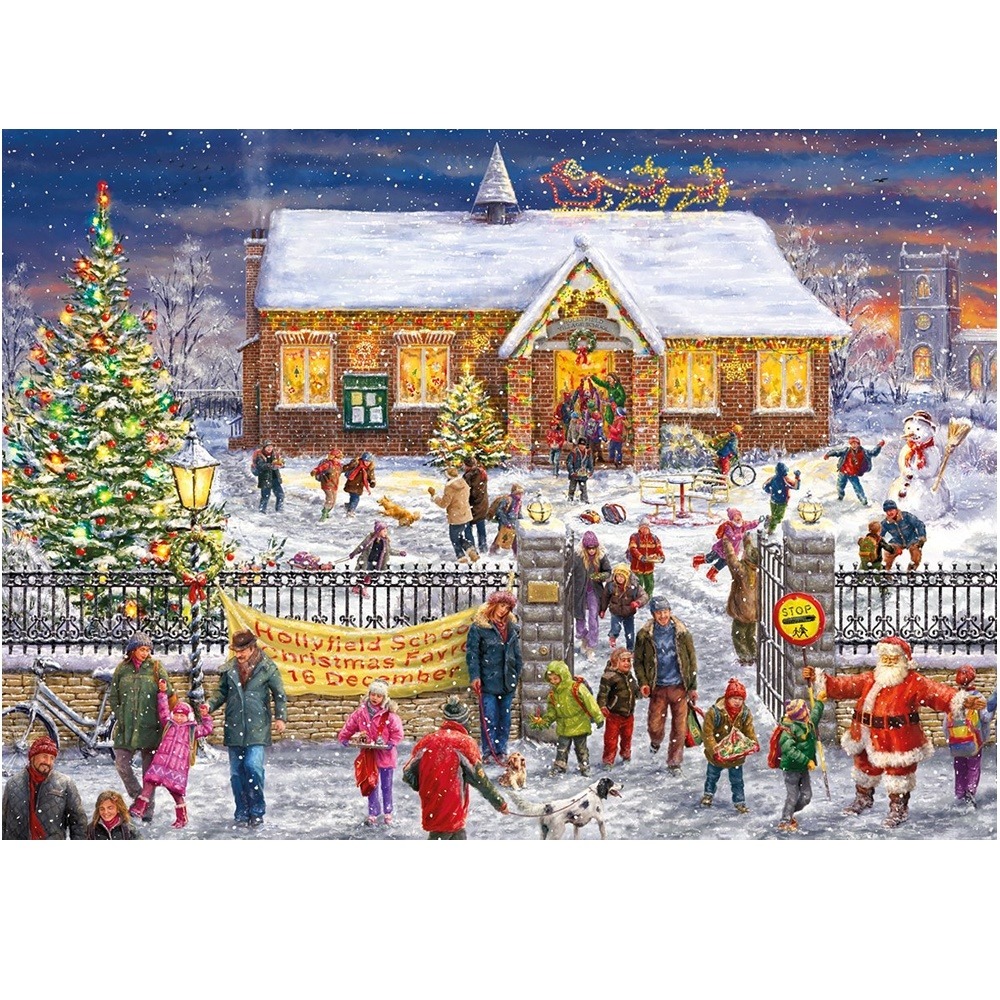 Christmas Cottage Scene