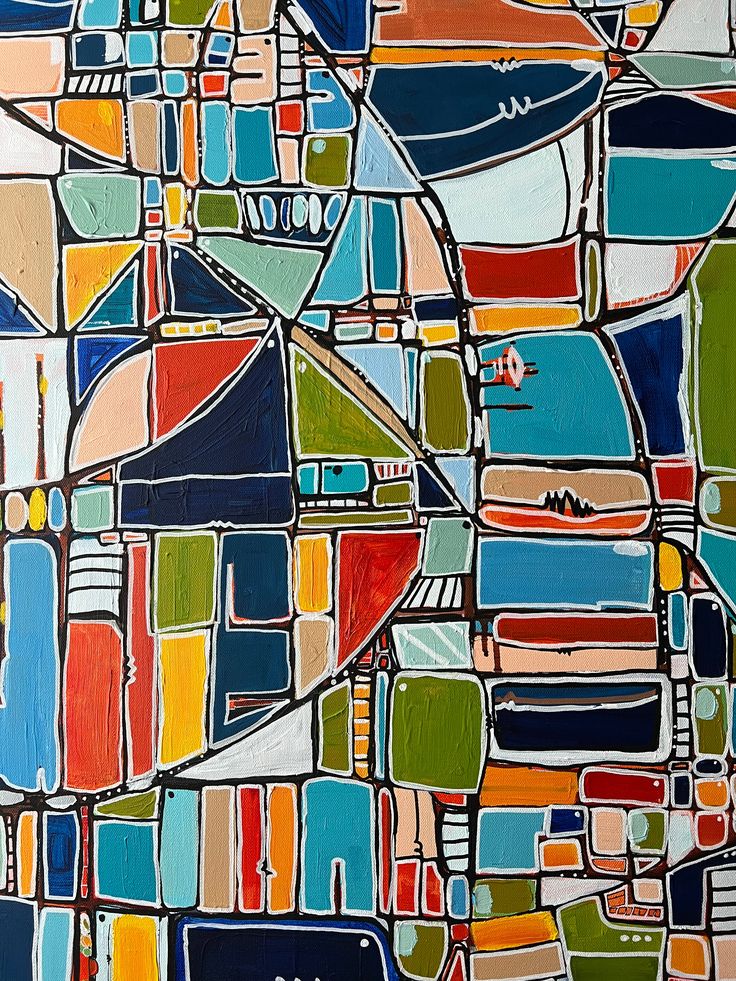 Colorful wooden building blocks stacked in varied shapes and bright colors.