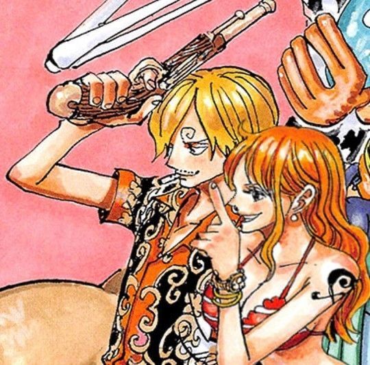 Nami and Sanji One Piece