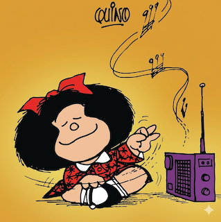 Mafalda Listening to Music