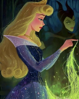 Aurora and Maleficent