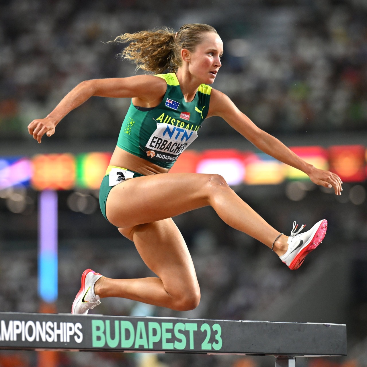 Athlete Steeplechase Competition