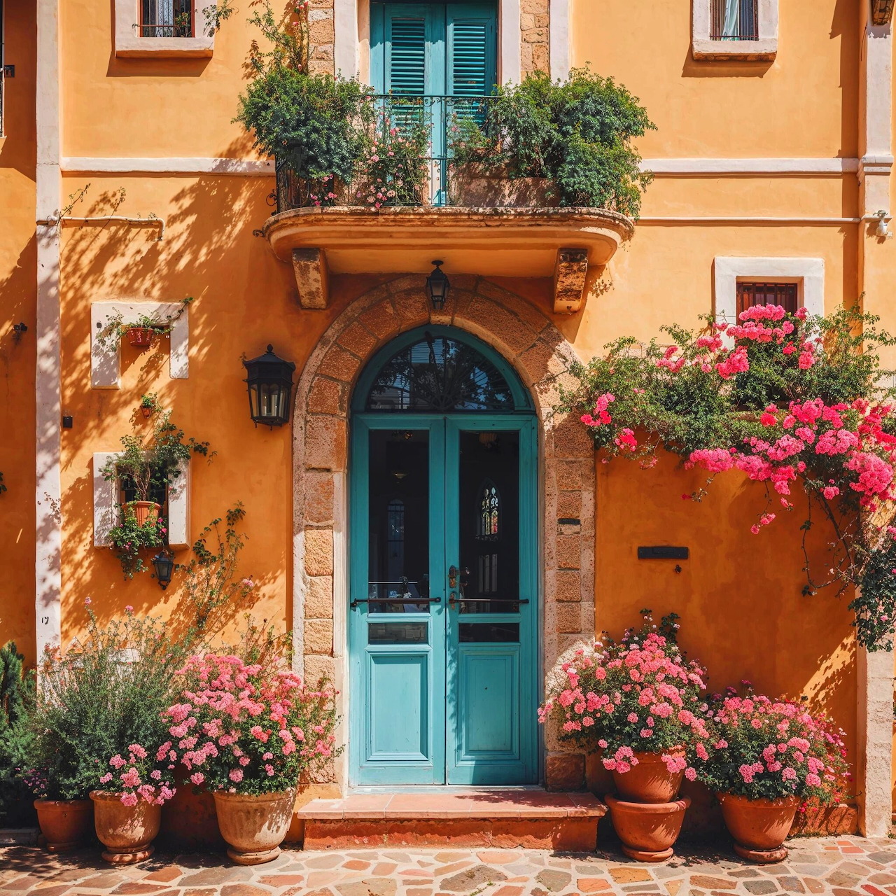 Mediterranean House Door