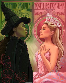 Wicked Musical Art Nouveau Poster