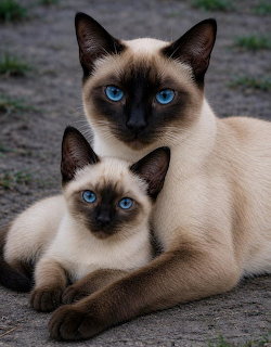 Siamese Cats Blue Eyes