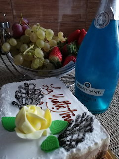 Birthday Cake and Sparkling Wine