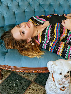 Kristine Froseth with Dog