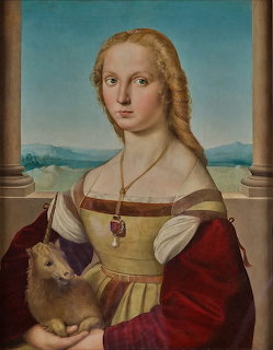 Young Woman with Unicorn