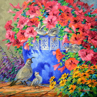 Floral Bird Painting