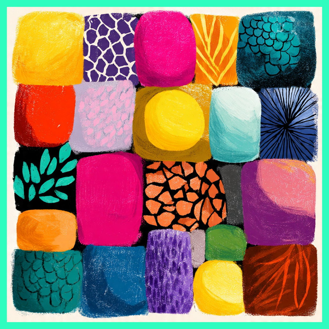Colorful Patchwork Grid