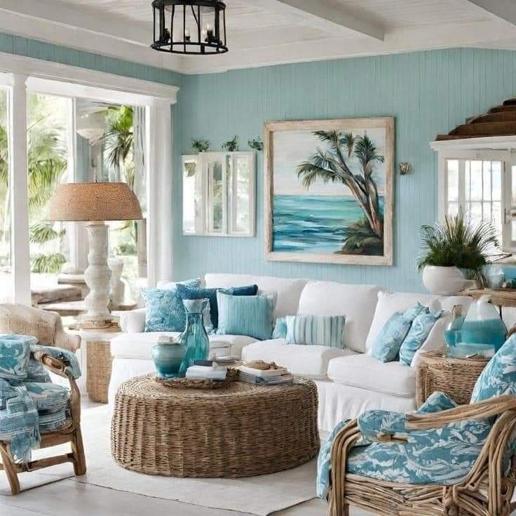 Coastal Living Room Interior