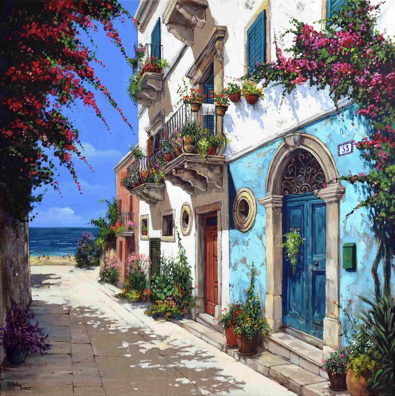 Sicilian Seaside Street