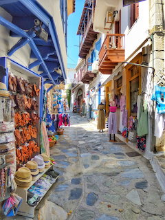 Greek Island Village Street