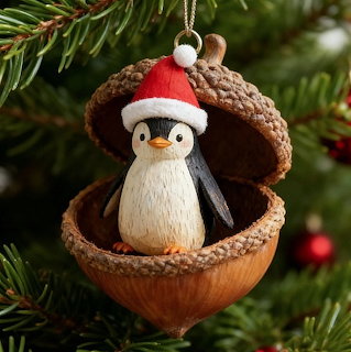 Penguin Christmas ornament