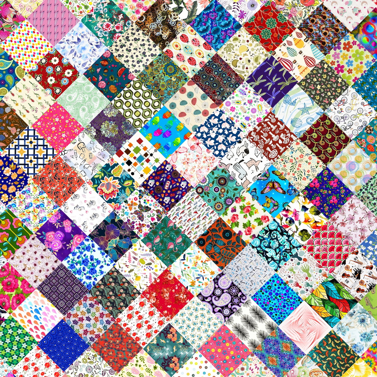 Colorful Patchwork Quilt Pattern