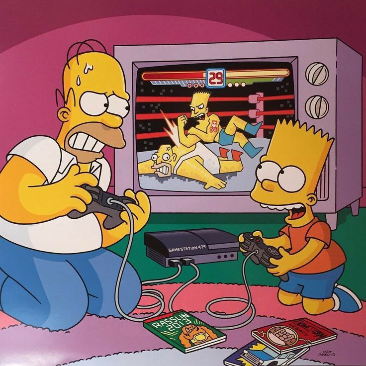 Homer and Bart Simpson