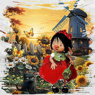 Girl by Windmill