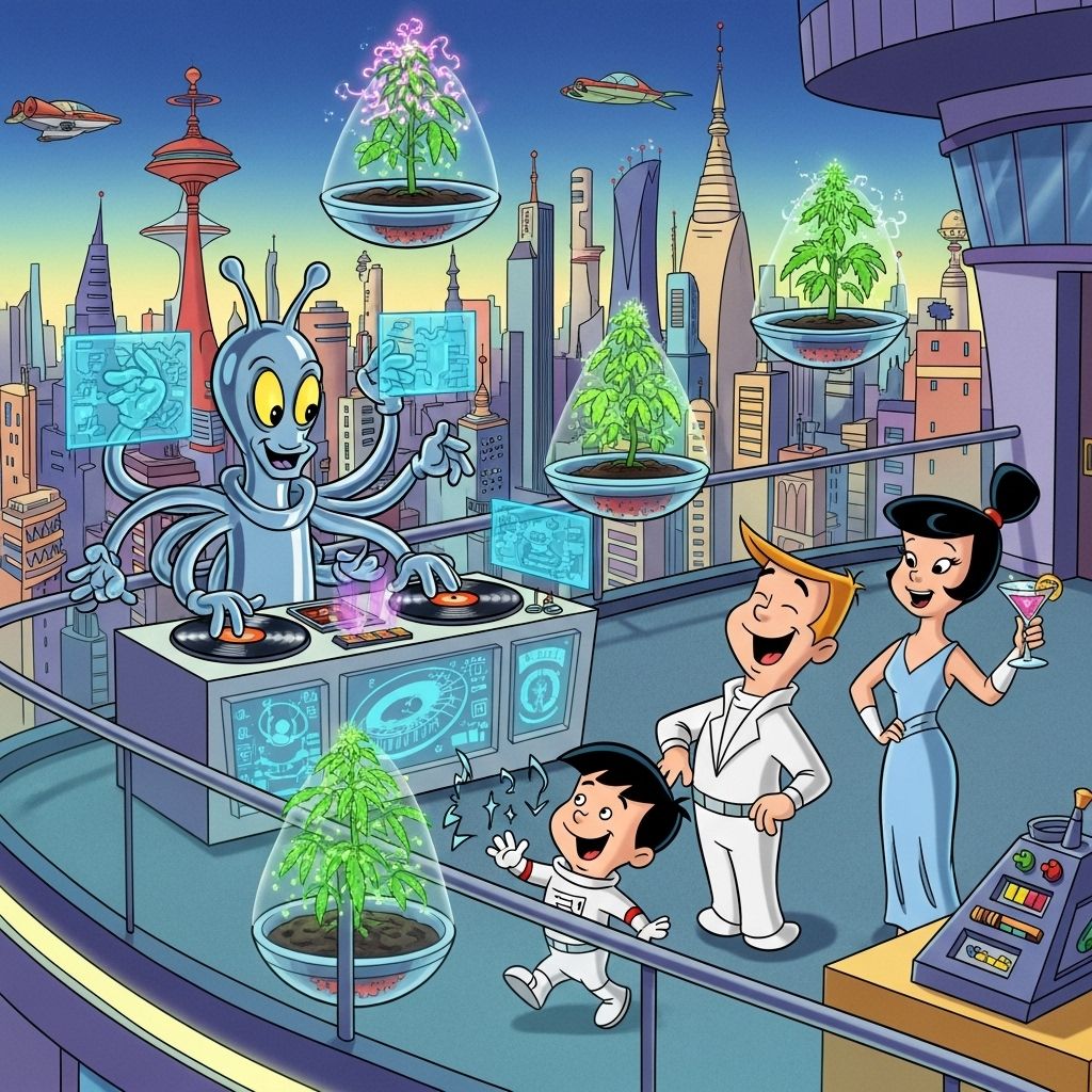Futuristic City Cartoon