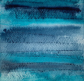 Turquoise Abstract Watercolor