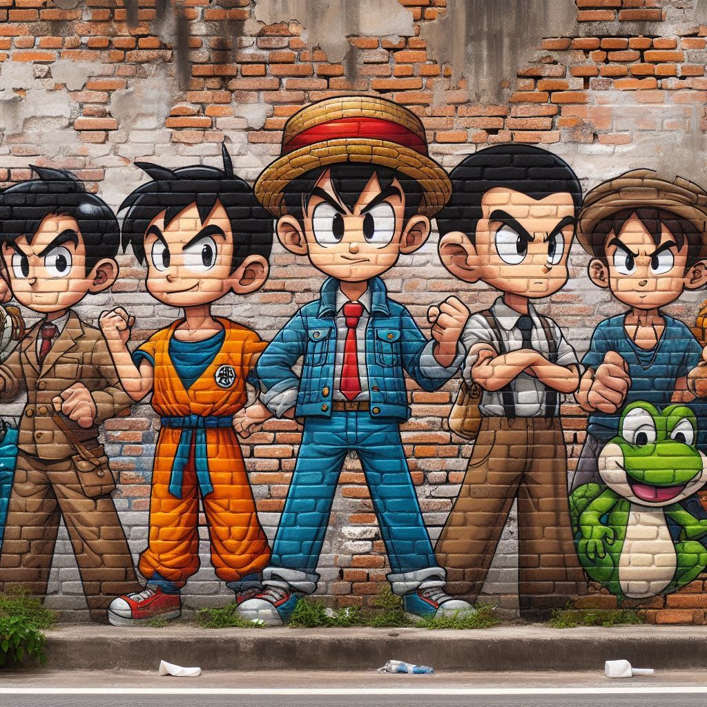 Dragon Ball Street Art Mural