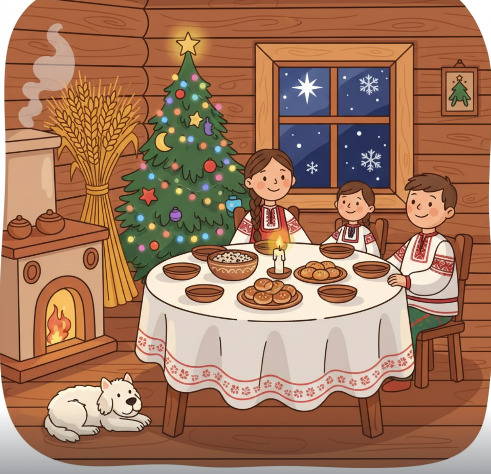 Ukrainian Christmas Family Dinner