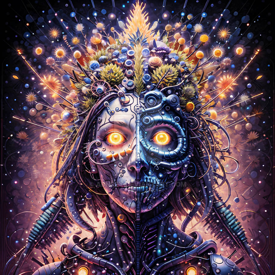 Psychedelic Cyborg Portrait