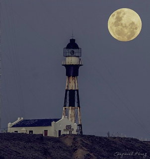 Cabo Vírgenes Lighthouse Full Moon