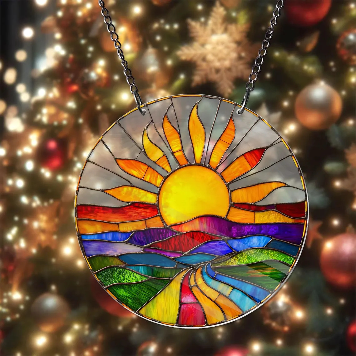 Sunset Suncatcher Ornament