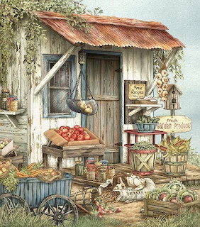 Rustic Garden Produce Shed