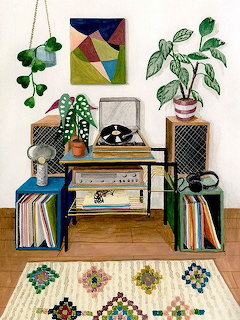 Cozy Music Corner Illustration