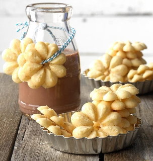 Spritz Cookies and Milk