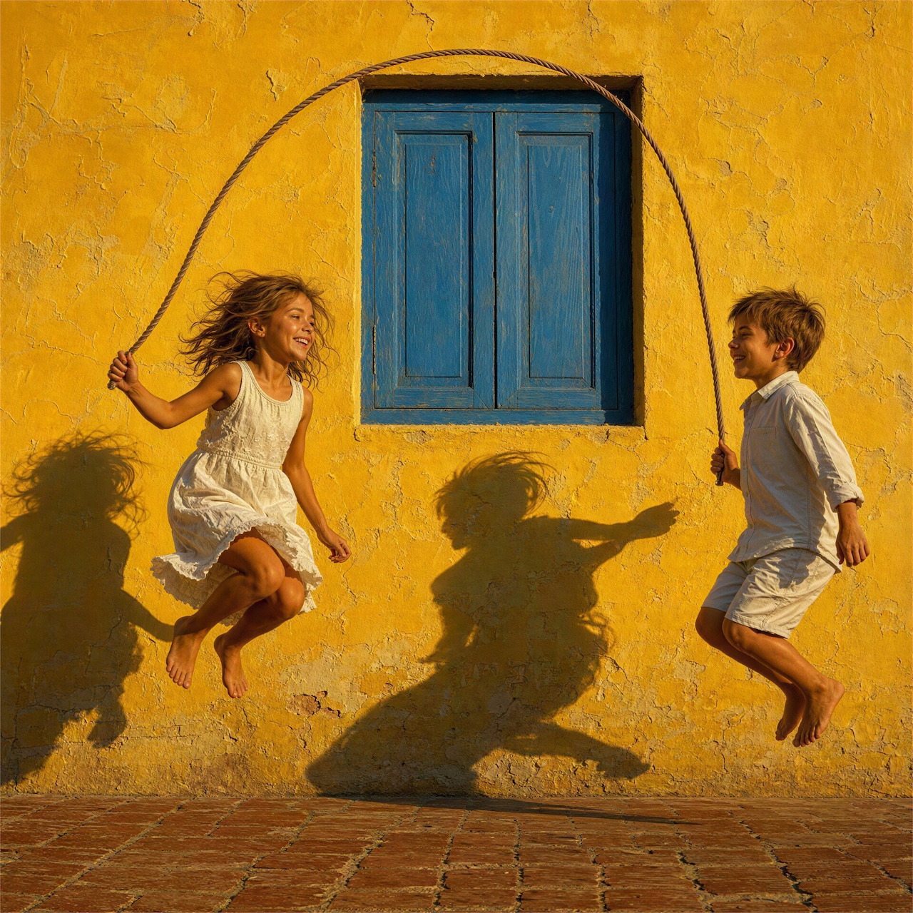 Children Jumping Rope