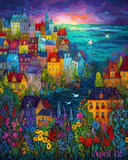Colorful Seaside Village