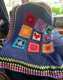 Granny Square Crochet Blanket