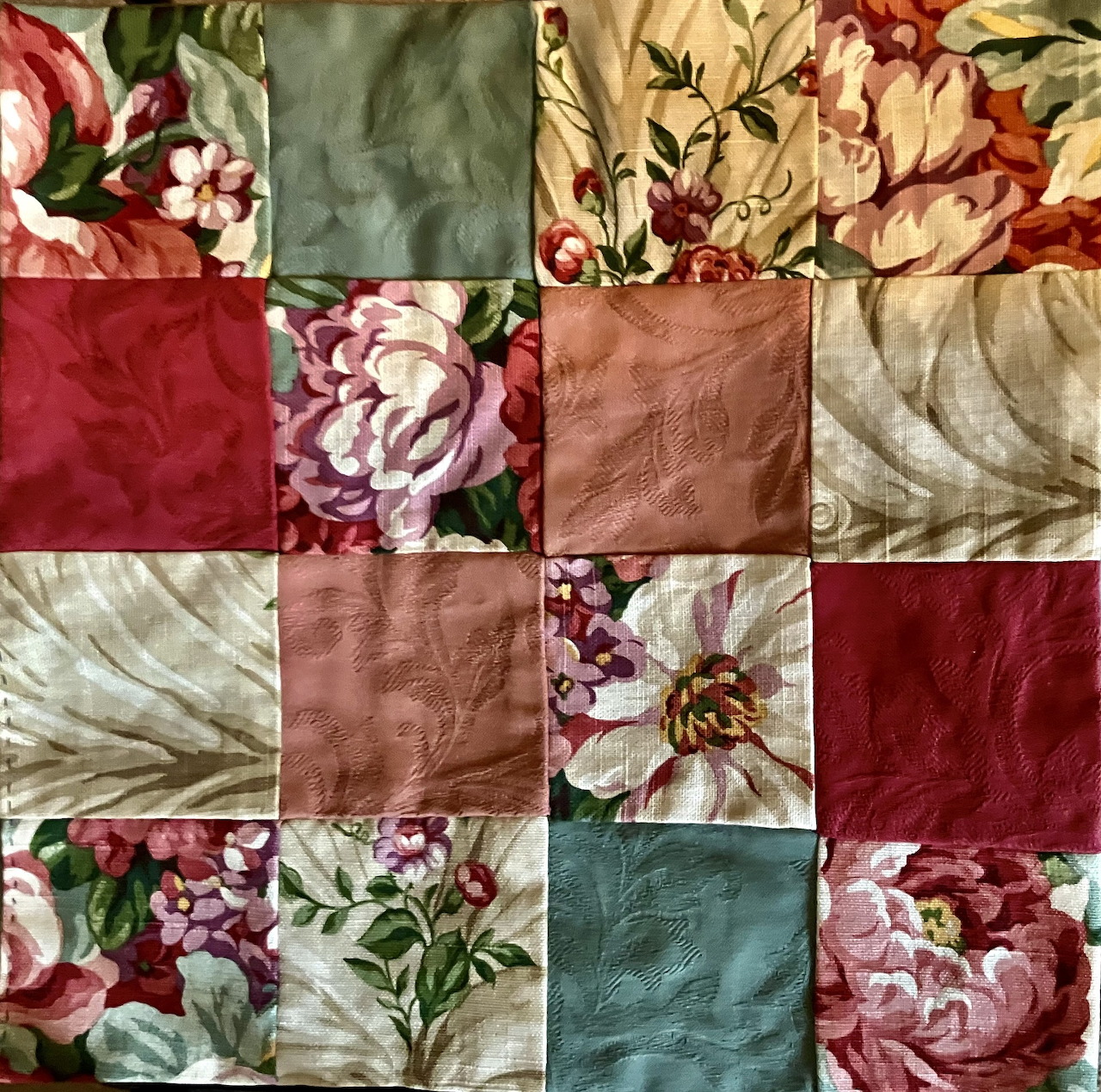 Floral Patchwork Cushion Cover