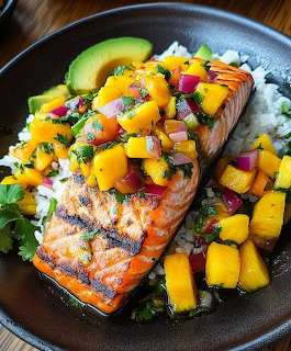 Grilled Salmon Salsa