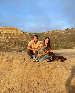 Family with Dog on Sand Dune