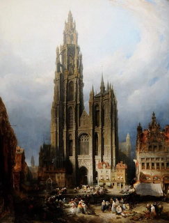 Antwerp Cathedral by David Roberts
