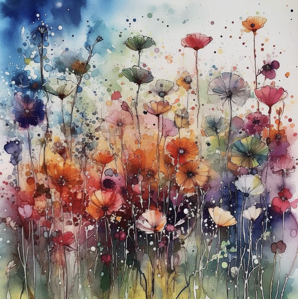 Watercolor Wildflowers