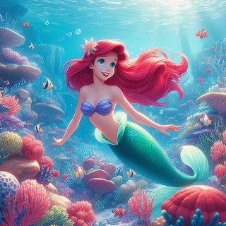 Ariel The Little Mermaid Underwater