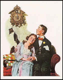 Courting Couple at Midnight Norman Rockwell