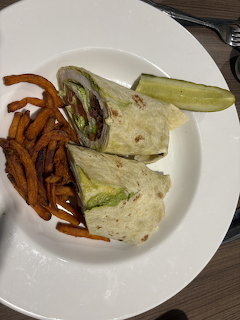 Turkey Avocado Wrap Dinner