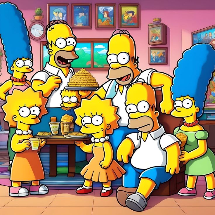 Simpsons Family Portrait