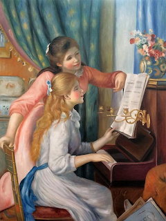 Young Girls at Piano