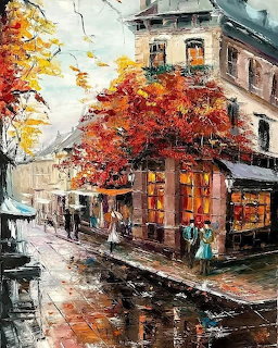 Autumn Parisian Street