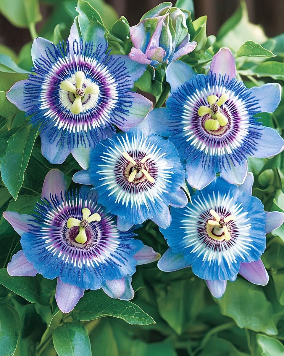 Blue Passion Flowers