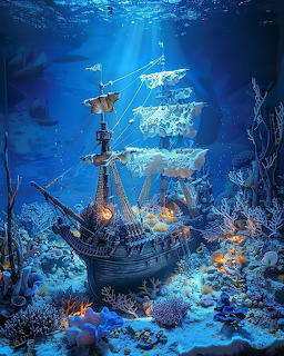 Underwater Shipwreck Diorama
