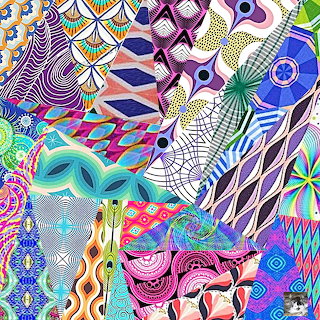 Psychedelic Pattern Collage
