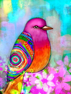 Colorful Mandala Bird